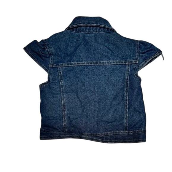 Limited Too Girls Denim Vest Jacket – Floral Embroidered Jean Vest - Picture 11 of 12